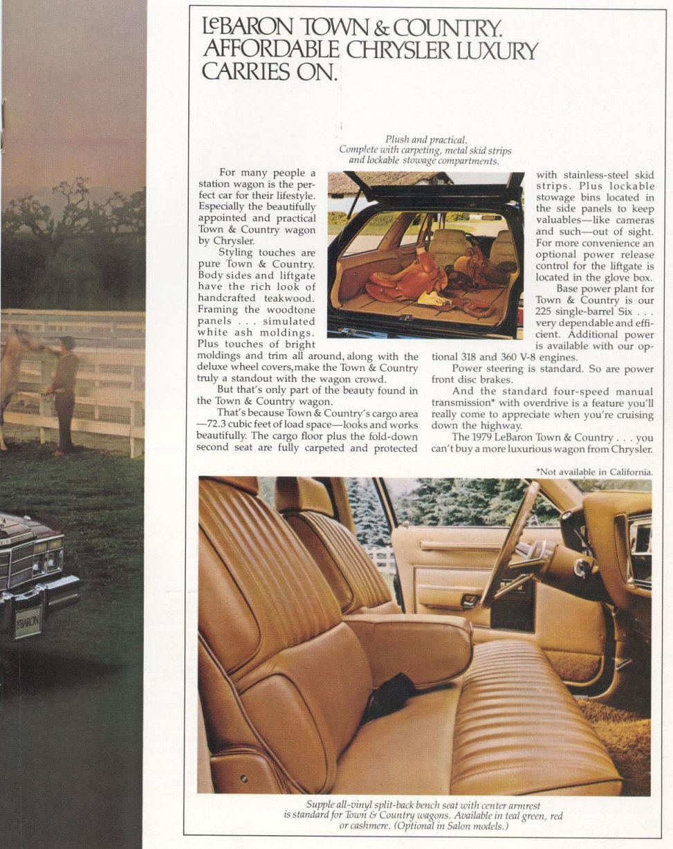 1979 Chrysler LeBaron Brochure Page 5